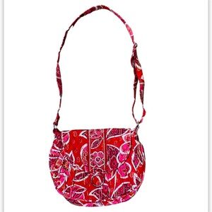 Vera Bradley Raspberry Fizz Betsy Shoulder Bag Folkloric Crossbody Colorful